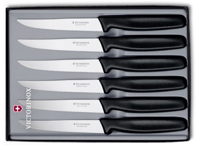 Victorinox 5.1123.6 Standard Súprava nožov na steak 6-dielna čierna