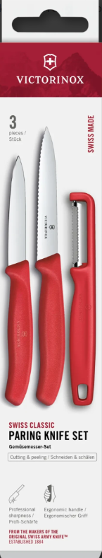 Victorinox 6.7111.33C1 Swiss Classic Súprava nožov 3-dielna červená