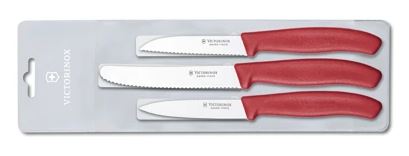 Victorinox 6.7111.3 Swiss Classic Súprava nožov 3-dielna červená