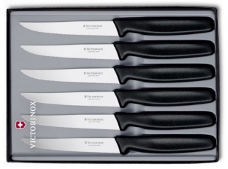 Victorinox 5.1123.6 Standard Súprava nožov na steak 6-dielna čierna
